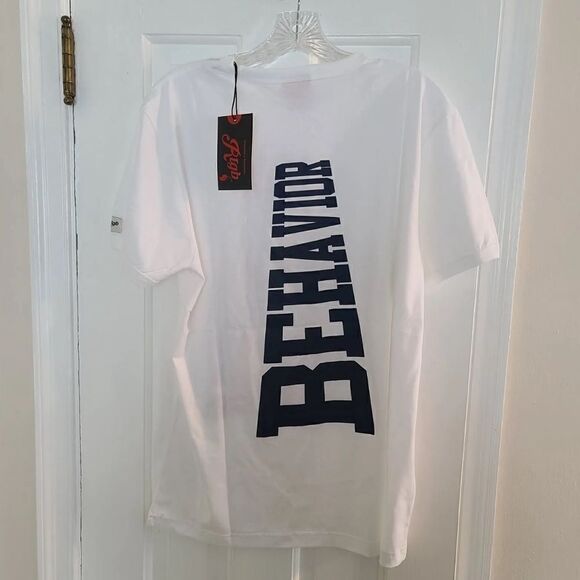 NWT RTGB Unisex Ambitious Behavior White Short Sleeve Tee Shirt - Size 2XL - Picture 2 of 6